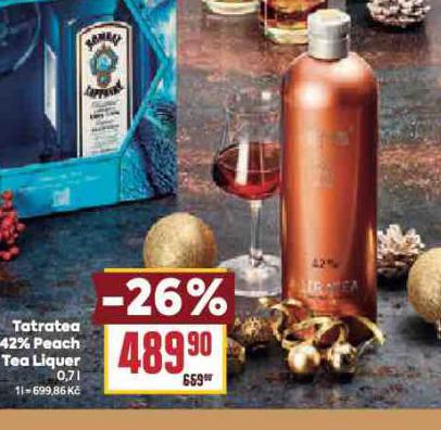 TATRATEA 42% PEACH TEA LIQUER