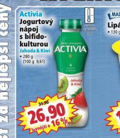 ACTIVIA JOGURTOV NPOJ S BIFIDOKULTUROU