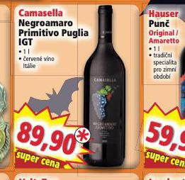 CAMASELLA NEGROAMARO PRIMITIVO PUGLIA IGT