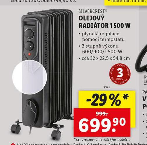 OLEJOV RADITOR 1500 W