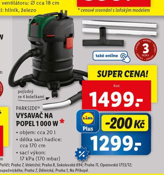 VYSAVA NA POPEL 1000 W