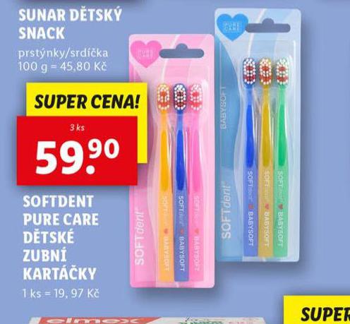 SOFDENT PURE CARE DTSK ZUBN KARTKY