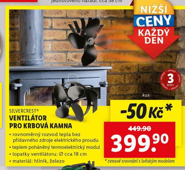 VENTILTOR PRO KRBOV KAMNA