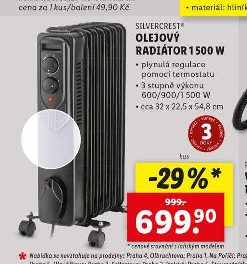 OLEJOV RADITOR 1500 W