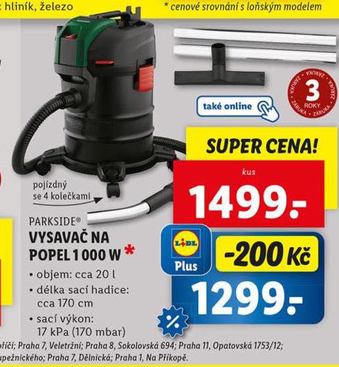 VYSAVA NA POPEL 1000 W