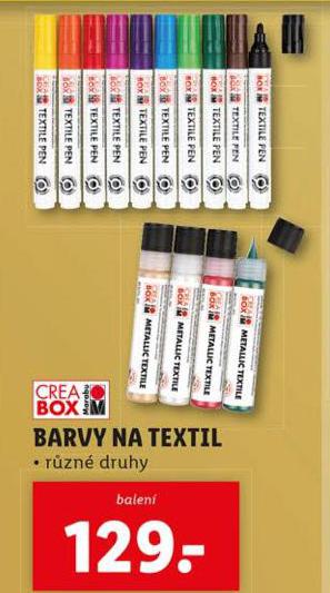 BARVY NA TEXTIL