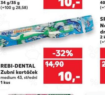 REBI-DENTAL ZUBN KARTEK