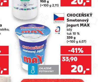 CHOCESK SMETANOV JOGURT