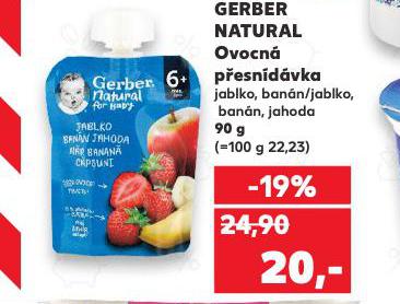 GERBER NATURAL OVOCN PESNDVKA