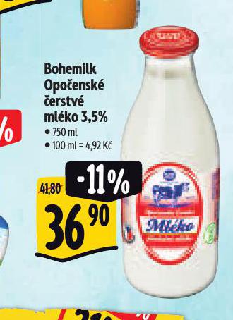 BOHEMILK OPOENSK ERSTV MLKO