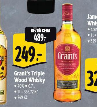 GRANT'S TRIPLE WOOD WHISKY