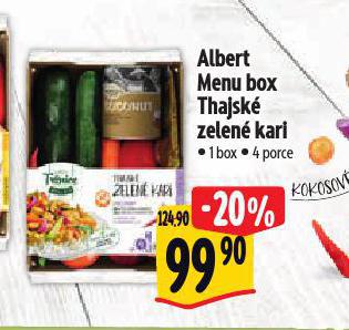 MENU BOX THAJSK ZELEN KARI