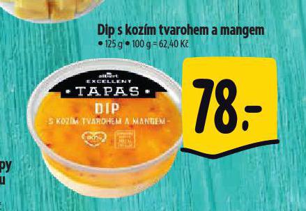 DIP S KOZM TVAROHEM A MANGEM