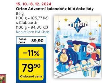 ORION ADVENTN KALEND