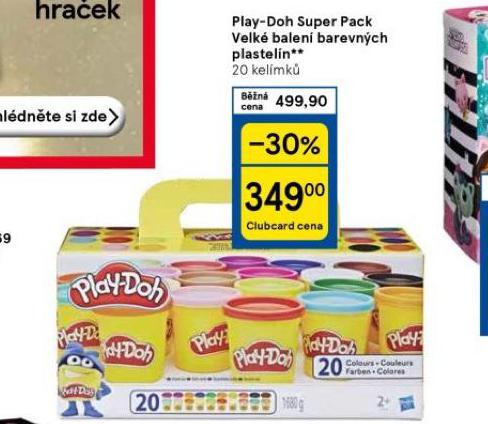 PLAY-DOH SUPER PACK VELK BALEN BAREVNCH PLASTELN