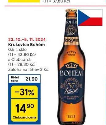 PIVO KRUOVICE BOHM