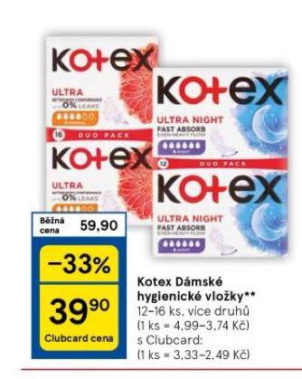 KOTEX DMSK TAMPONY