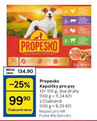 PROPESKO KAPSIKY PRO PSY