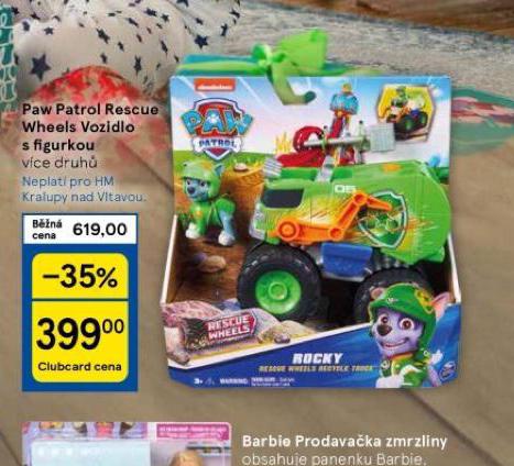 PAW PATROL RESCUE WHEELS VOZIDLO S FIGURKOU