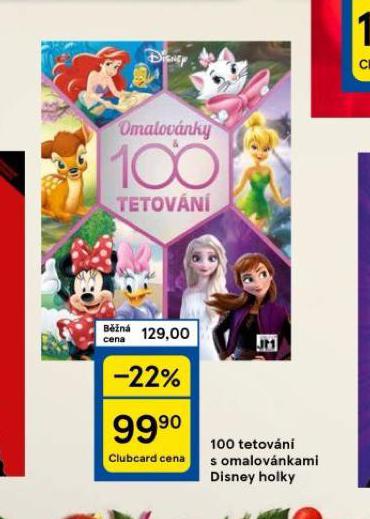 100 TETOVN S AOMALOVNKAMI DISNEY HOLKY