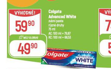 COLGATE ADVANCED WHITE ZUBN PASTA