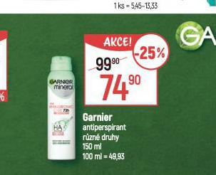 GARNIER ANTIPERSPIRANT