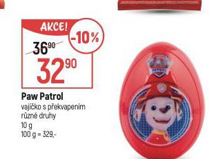 PAW PATROL VAJKO S PEKVAPENM