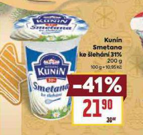 KUNN SMETANA KE LEHN 31%