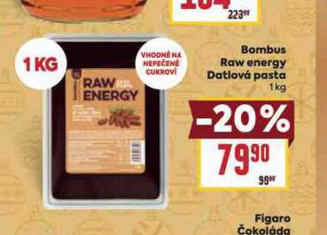 BOMBUS RAW ENERGY DATLOV PASTA