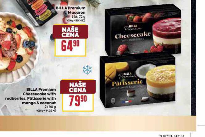 BILLA PREMIUM CHEESECAKE