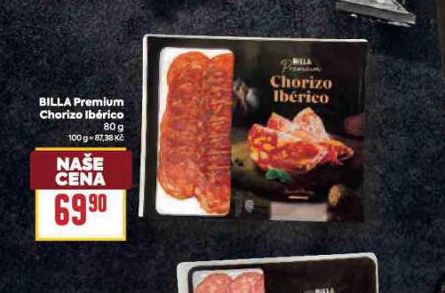 BILLA PREMIUM CHORIZO IBRICO