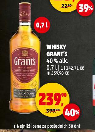 GRANT'S TRIPLE WOOD WHISKY