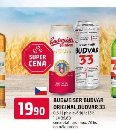 PIVO BUDWEISER BUDVAR