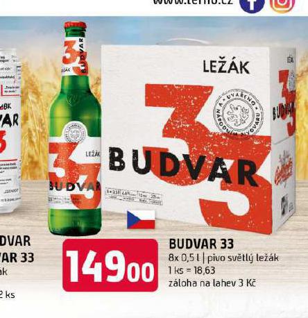 PIVO BUDVAR 33