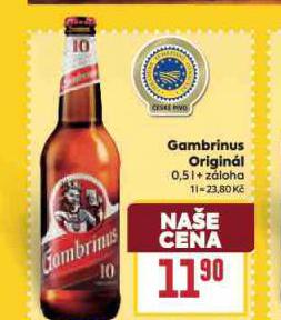 PIVO GAMBRINUS ORIGINL