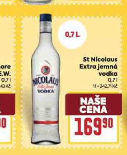 ST. NICOLAUS EXTRA JEMN VODKA GOLD EDITION