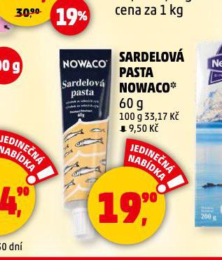 SARDELOV PASTA NOWAVO