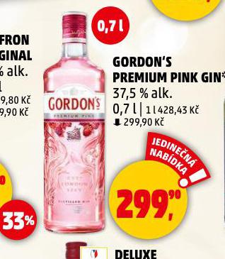 GORDONS PREMIUM PINK GIN