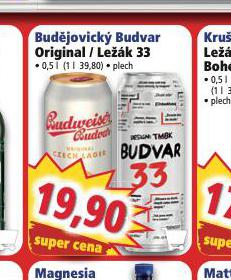 PIVO BUDWEISER BUDVAR ORIGINAL