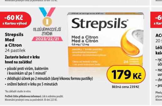 STREPSILS MED A CITRON