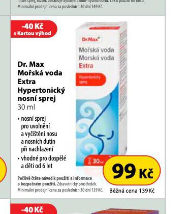 DR. MAX MOSK VODA EXTRA HYPERTONICK NOSN SPREJ