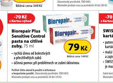 BIOREPAIR PLUS SENSITIVE CONTROL PASTA NA CITLIV ZUBY