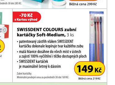 SWISSDENT COLOURS ZUBN KARTKY