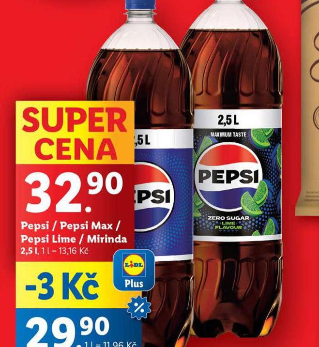 PEPSI / PEPSI MAX / PEPSI LIME / MIRINDA