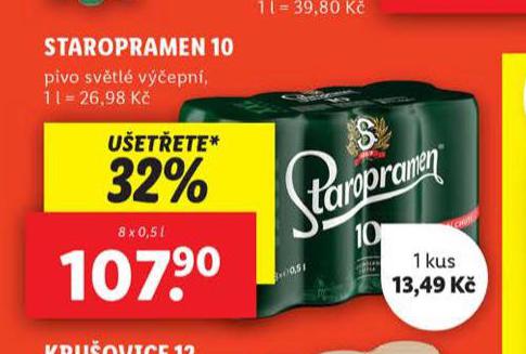 PIVO STAROPRAMEN 10