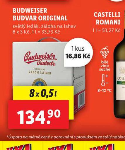 PIVO BUDWEISER BUDVAR ORIGINAL