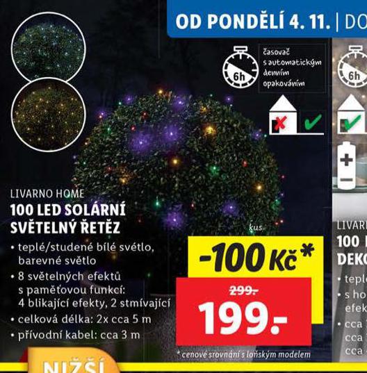 100 LED SOLRN SVTELN ETZ