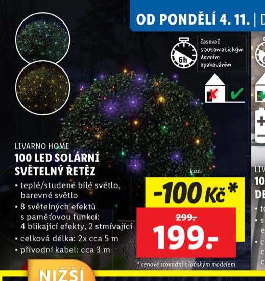 100 LED SOLRN SVTELN ETZ