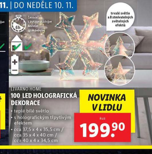 100 LED HOLOGRAFICK DEKORACE