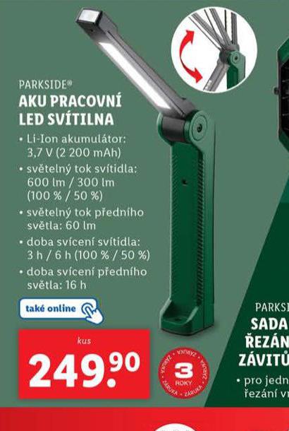 AKU PRACOVN LED SVTILNA